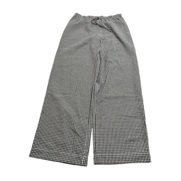 WAYF x Styled by COCO! Nina Gingham Seersucker Straight Leg Pants in Black - Picture 1 of 5